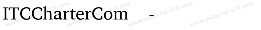 ITCCharterCom 字体下载字体转换